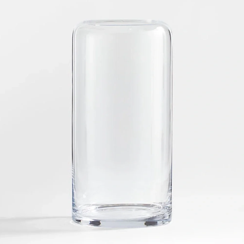 New! Crate&Barrel Arlet Glass Hurricane Candle Holder 15
